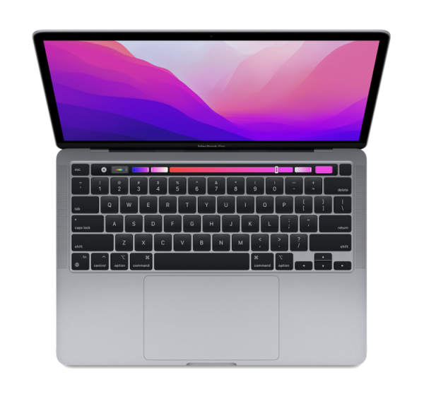 Apple 2022 MacBook Pro Laptop with M2 chip 13.3-inch  Retina Display  8GB RAM 256GB SSD ​​​​​​​Touch Bar Backlit Keyboard FaceTime HD Camera Space grey