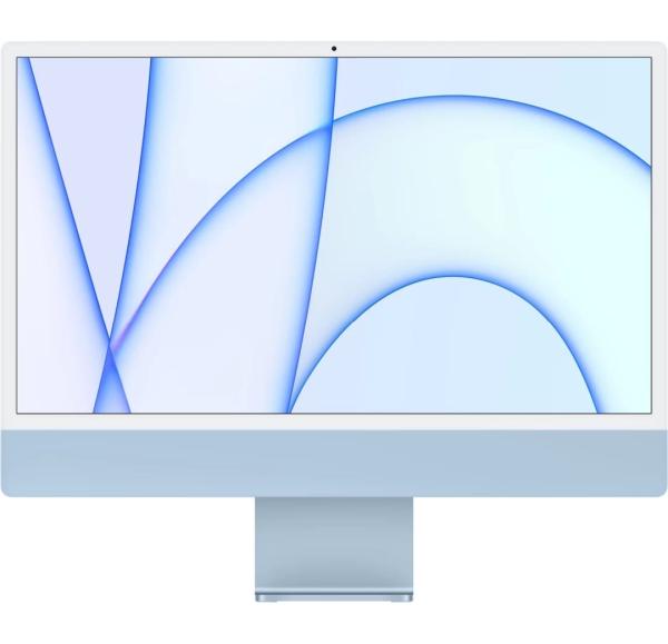Apple iMac 24 MJV93HN/A Apple M1 chip 8-core CPU 8GB RAM 256GB SSD 24-inch (60.96 cm) 4.5K Retina display Blue